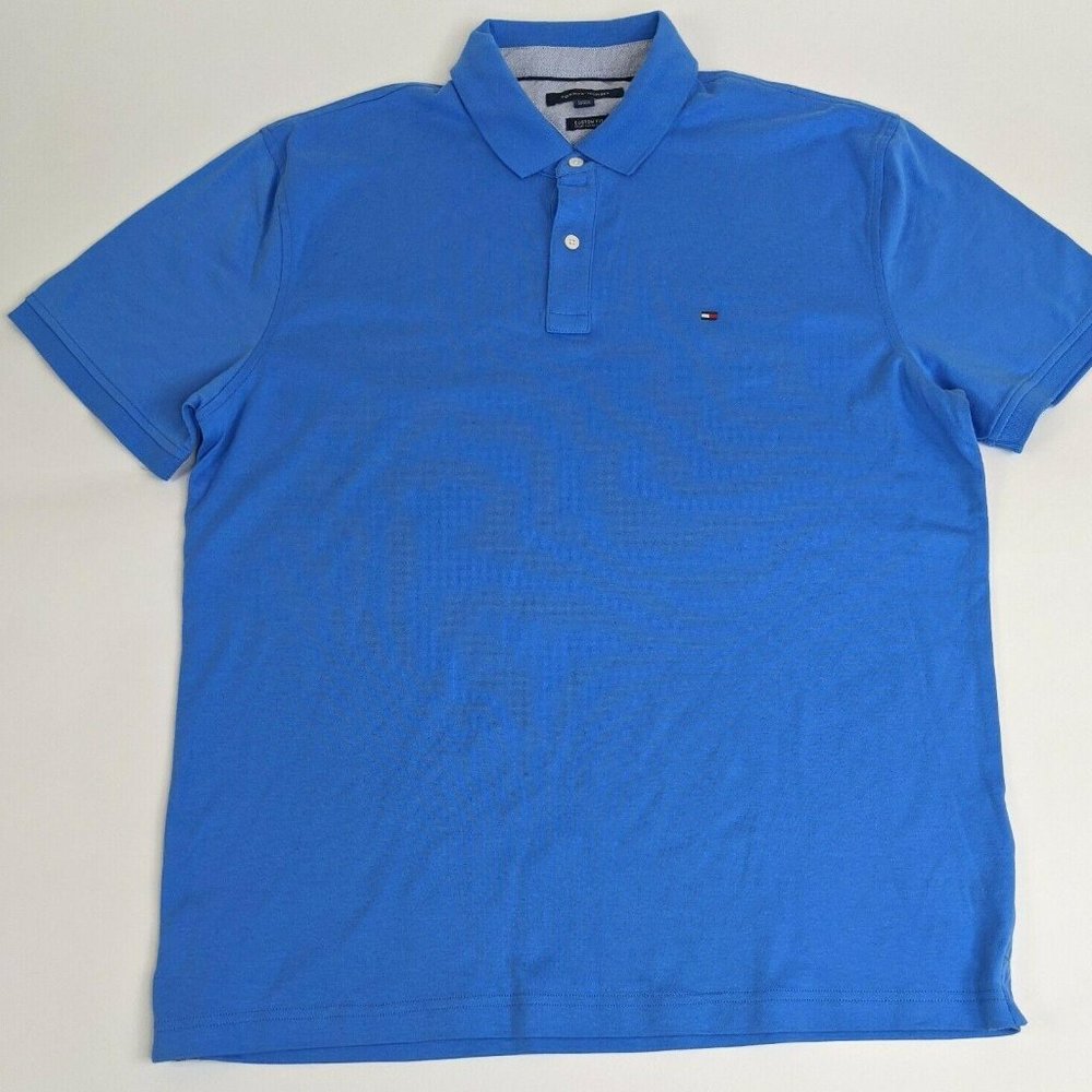 Tommy Hilfiger Custom Fit Royal Blue Polo